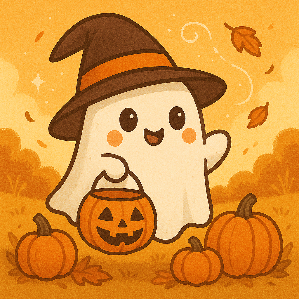Ghostie as a witch!
