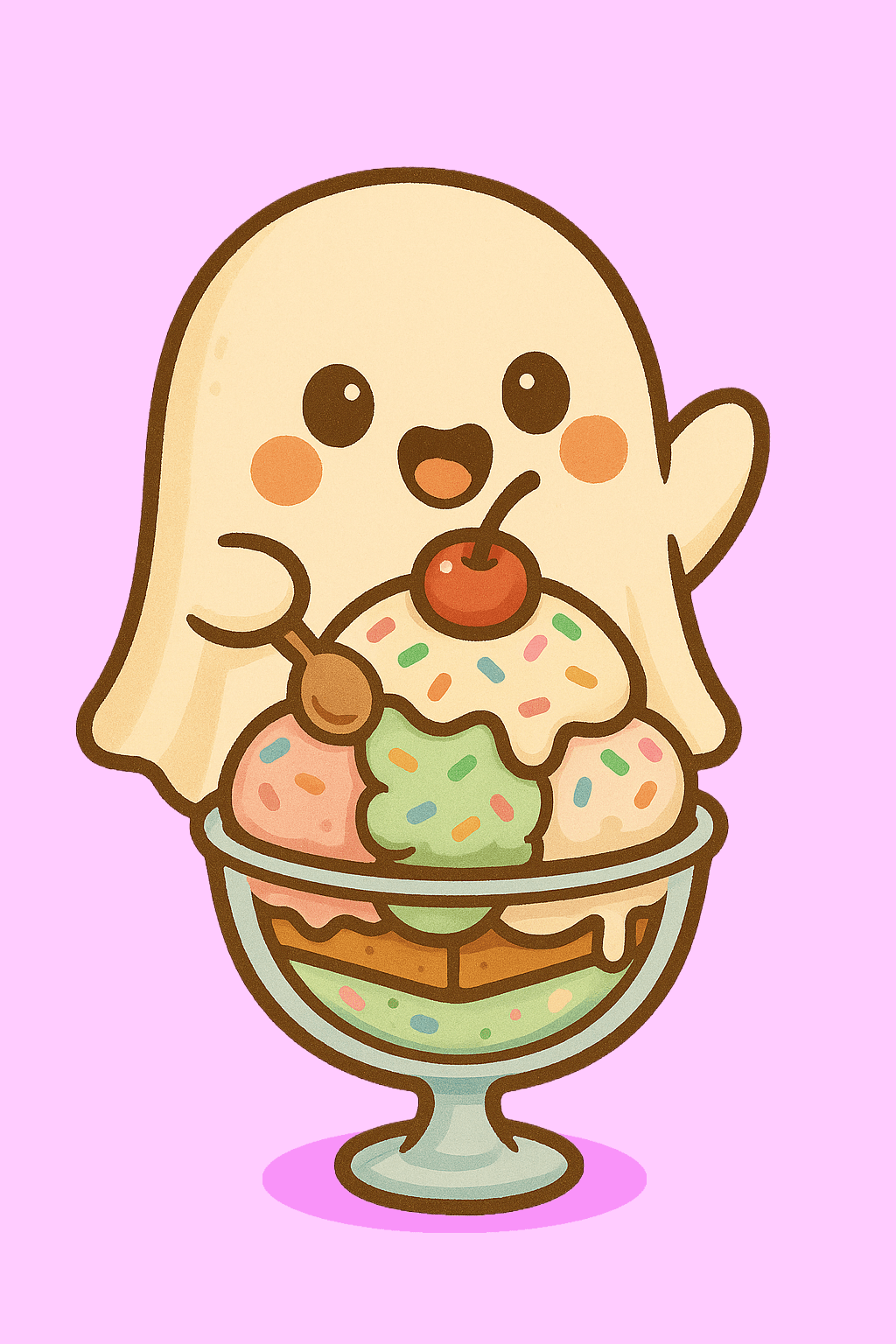 Ghostie + Sundaes =&nbsp;Yummmm