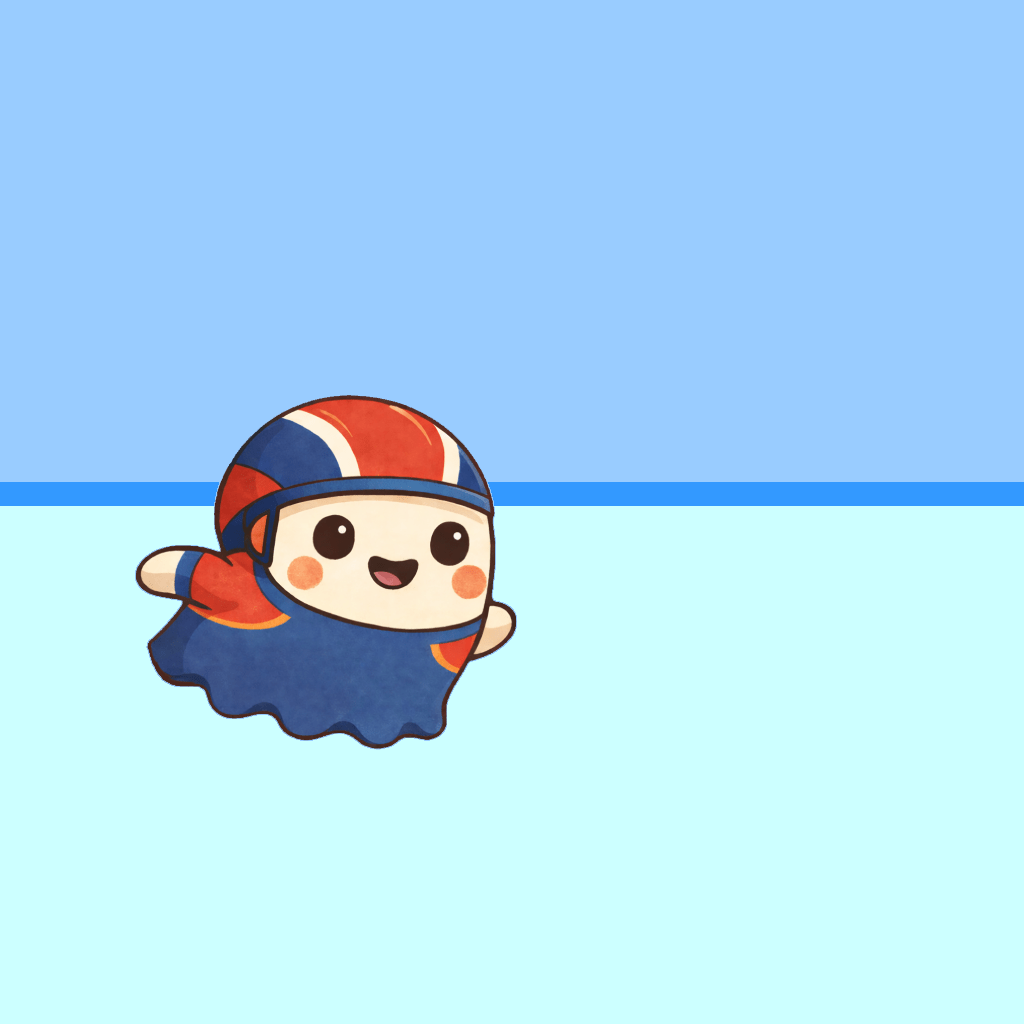 Ghostie Speed Skating!